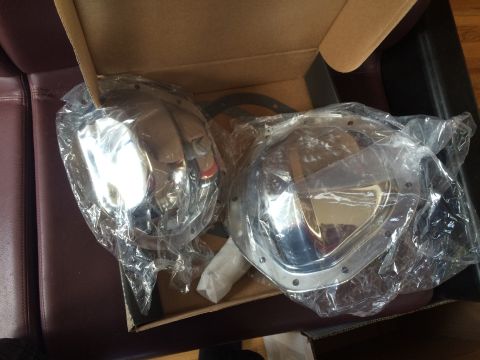 1962 Chevrolet Suburban - New chrome differential covers ready for installation.