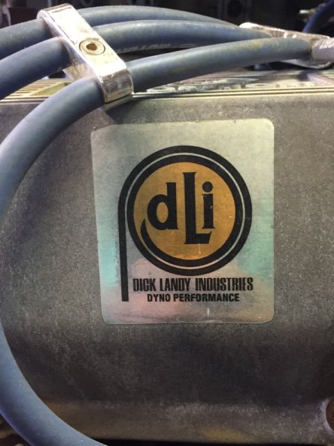 1970 Ford Five Hundred - Close-up of an engine component a Dick Landy Industries Dyno Performance sticker.