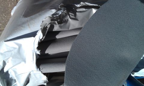 1995 Ford Bronco - Headliner replace difference in color out in the sun.