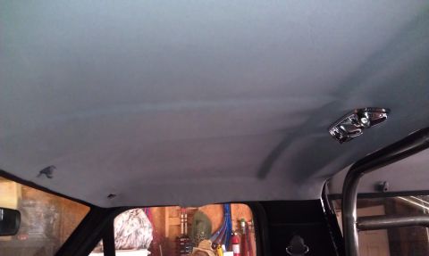 1995 Ford Bronco - Headliner installed.