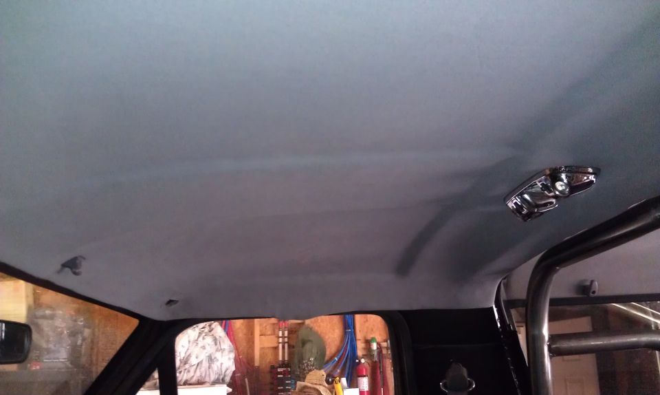 Headliner installed.
