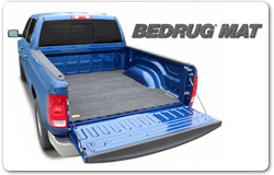 2001 Ford Ranger - A Bedrug mat is shown installed in the bed of a blue pickup truck.