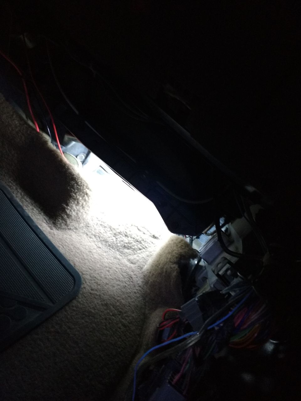 Looking closely at the LED Strips underneath seats.