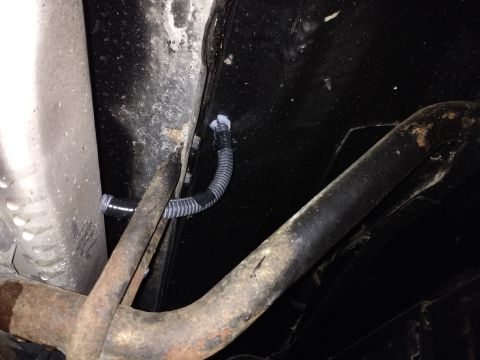 1996 Ford Bronco - These is how I connected the running-board light wires.