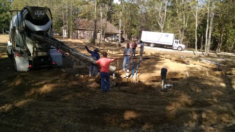 2004 Land Rover Land Rover - We poured the footers & some of the turn-down the first day.