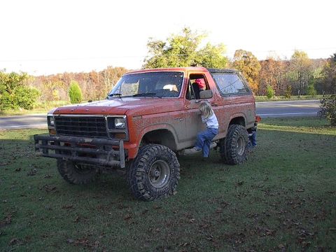 1984 Ford Bronco - ALSO USED AS A JUNGLE GYM