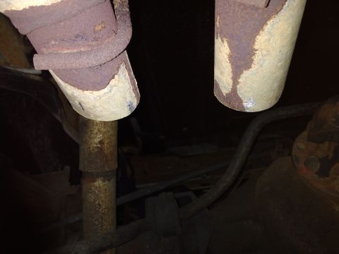 1996 Ford Bronco - I bought the truck with a single in, dual out, Flowmaster 40 muffler. To make my project work a bit better, I cut off the downturn ends of…