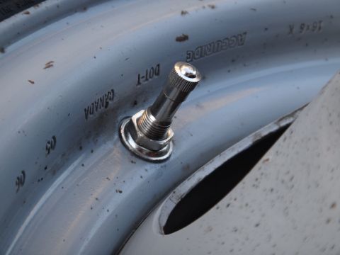 1995 Chevrolet P30 1 Ton - Step Van - Tire valve stem and wheel markings are visible in this close-up shot.