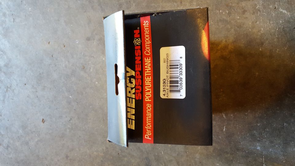 Energy Suspension Polyurethane Components box for Axle Pivot Bushings