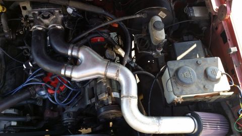 1996 Ford F-250 - As promised, a better, more in focus picture. Welds still suck but hey, I am getting better. If you are looking for max power felt, stick w…