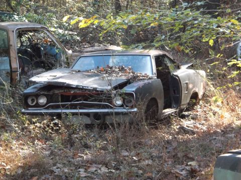 1974 Dodge Challenger - This car appears to be a 1970 Plymouth Barracuda, not a 1974 Dodge Challenger.