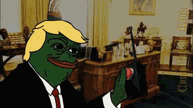 1995 Mercury Grand Marquis - A meme image Pepe the Frog dressed in a suit and wig.