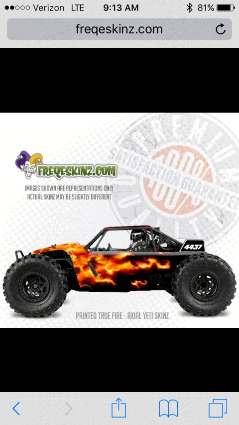1989 Ford Bronco - This is a graphic of an RC car with a flame design, not a 1989 Ford Bronco.