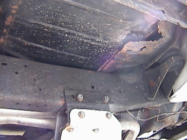 Passenger under body.