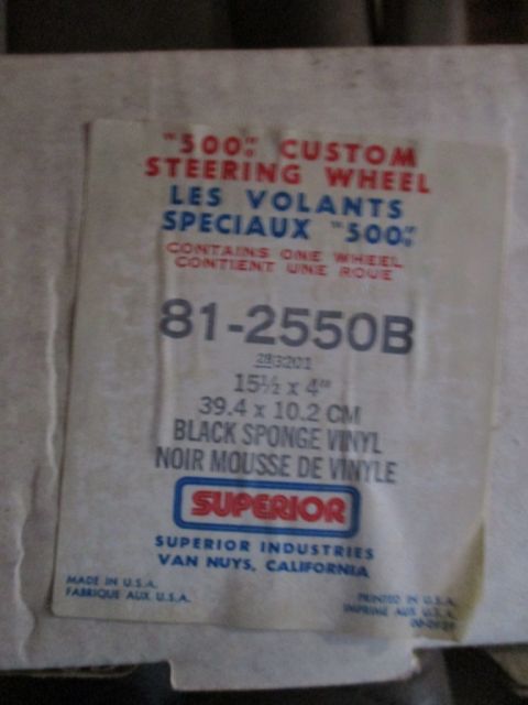 1986 Yamaha BLASTER - This label details a custom steering wheel part, not a 1986 Yamaha Blaster.