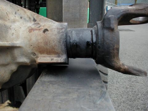 1983 Ford Bronco - cleaned up. a little primer to keep off the rust