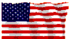 1990 Ford Bronco - American flag graphic with red and white stripes and blue stars.