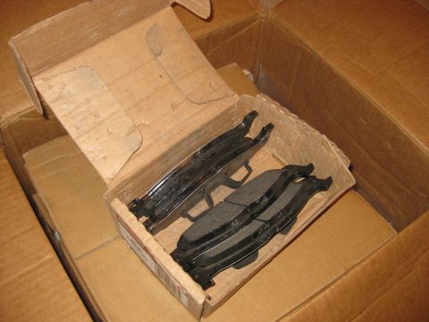 1994 Ford Bronco - Box of new brake pads, ready for installation.