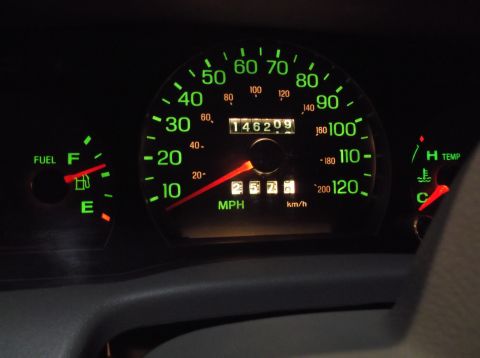 1999 Mercury Grand Marquis - The odometer on this 1999 Mercury Grand Marquis reads 146,209 miles.