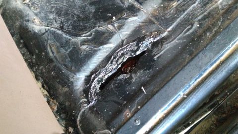 1996 Ford Bronco - Rust dissolver used and immediately painted.
