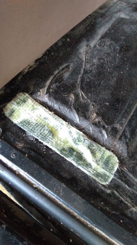 1996 Ford Bronco - Then used a fiberfix patch on the holes.