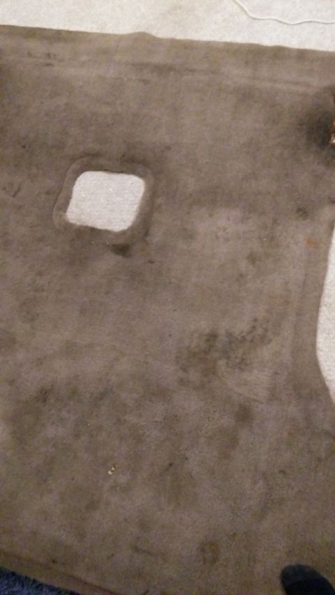 1996 Ford Bronco - You can see just how nasty it was after 20 years of not being cleaned and the various drilling I had to do around it.