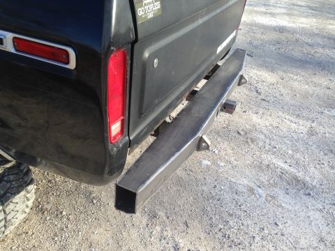 1979 Ford Bronco - Custom fabricated rear bumper installed on a 1979 Ford Bronco, a trailer hitch receiver.