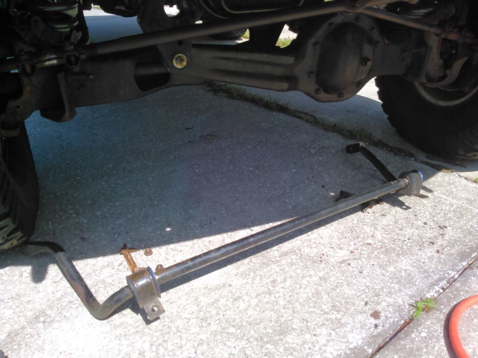 i went ahead and dropped the swaybar.