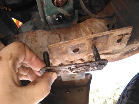1996 Ford Bronco - we need to move the swaybar forward some so the bar wont be inside the coils. but we do not want the mounts too far forward or it will loos…