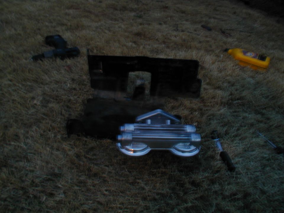 gauge cluster and tools on the ground