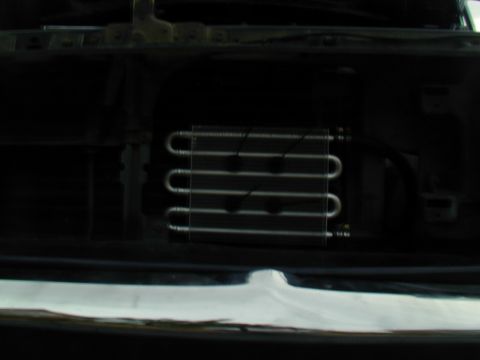 1988 Ford Bronco - Close-up of a vehicle's radiator, showing its internal tubing.