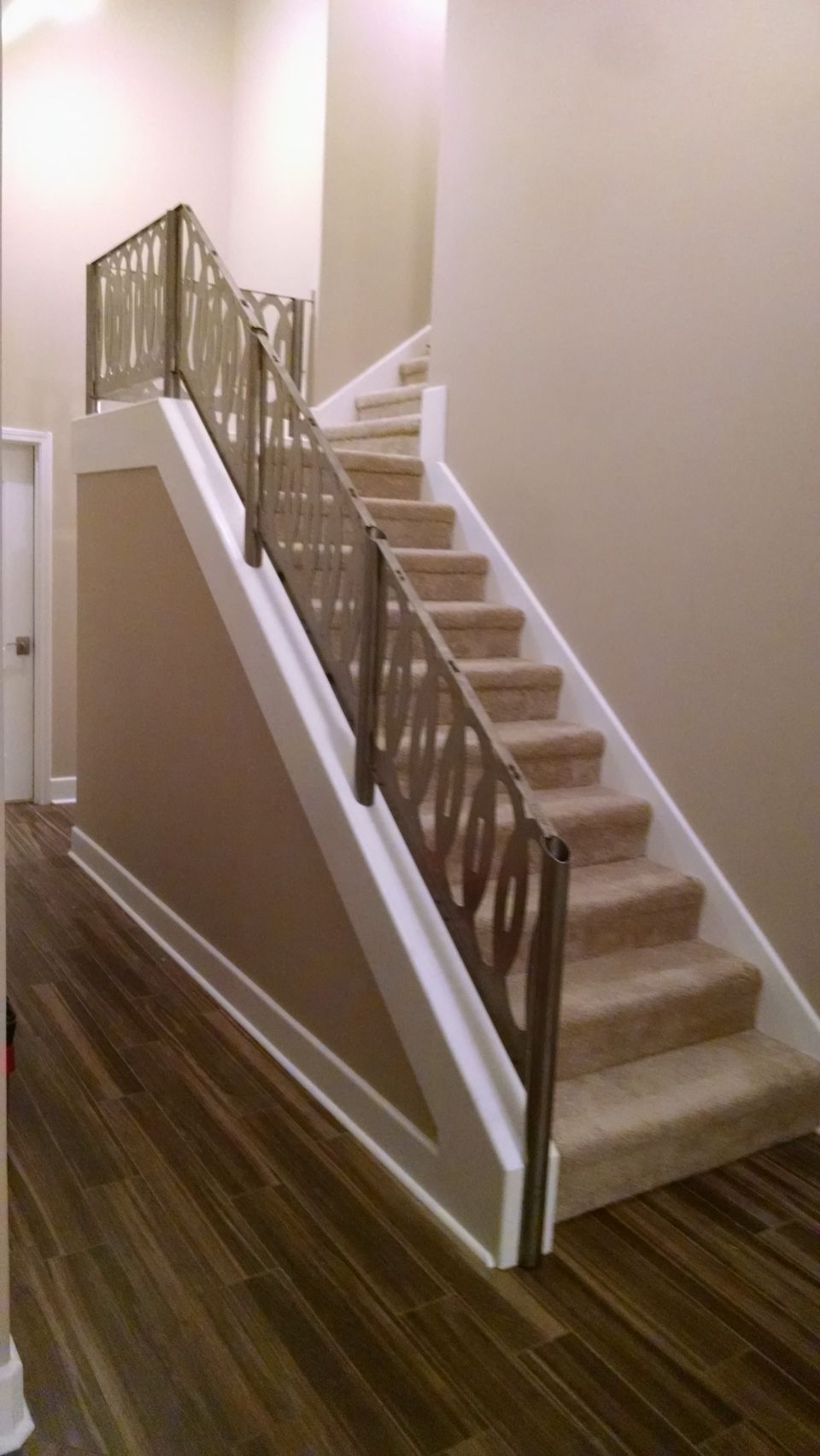 They're still not finished, but all the pieces are fitted & installed. But I still have to disassemble it all, clean up the scuffs & weld scorching, drill holes for the handrail screws, cut & paint the (temporary) handrail and permanently install everything.