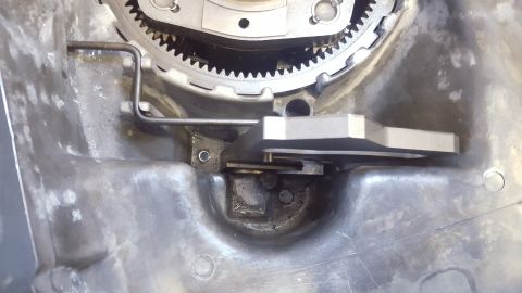 1991 Ford Bronco - Shimming BW1356 shifter.