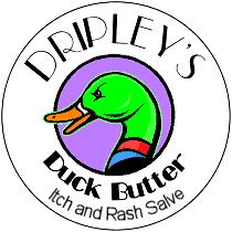 1988 Ford Bronco - This is a logo for Dripley's Duck Butter, a duck and website information.