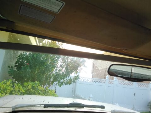 1990 Ford F-250 - take off or jsut loosen the trim so the wiring can be ran behind it. if you take it off you can make a groove where the wire goes so the me…