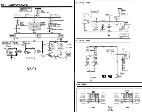1990 Ford F-250 - to help find the reverse wire of your truck