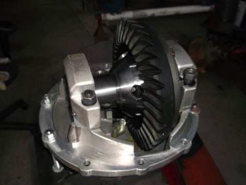 1967 Ford Mustang - Close-up of a differential assembly, showing the ring and pinion gears.
