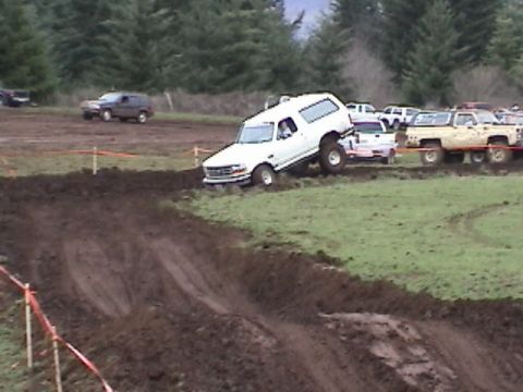 1994 Ford Explorer - Alvey catching some air on the obstacle course