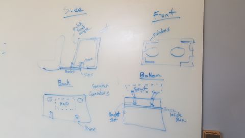 1996 Ford Bronco - Diagrams illustrate the various views and components of a car part, detailing its construction and mounting points.