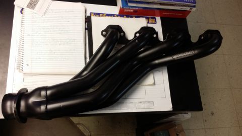 1996 Ford F-250 - Well, at least it's better than the stock manifolds. Note that these are painted, not coated. The paint will flake off.