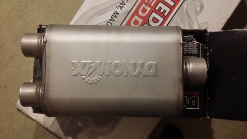 1996 Ford F-250 - Muffler I will be using. Dynomax Ultra-Flo. I heard one of these on a 302 Bronco many moons ago that was dumped. Sounded heavenly. I initia…