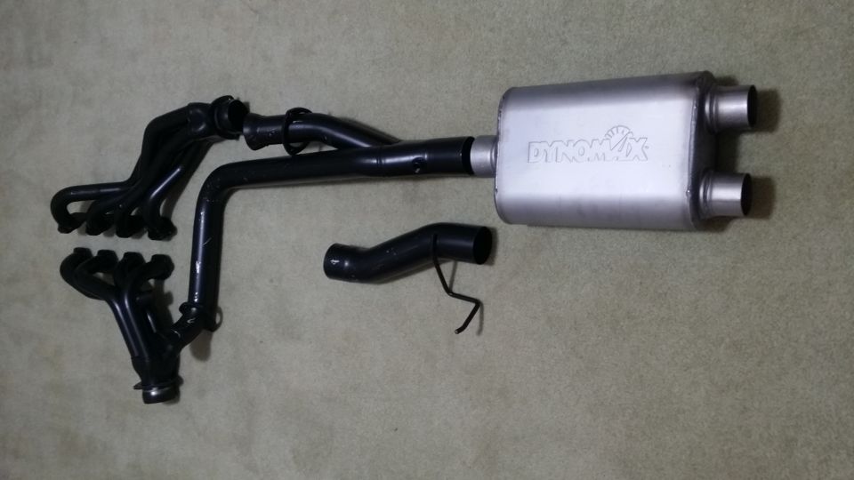 Should prove to be fun tomorrow. Headman kit 89510 and Dynomax muffler 17228.