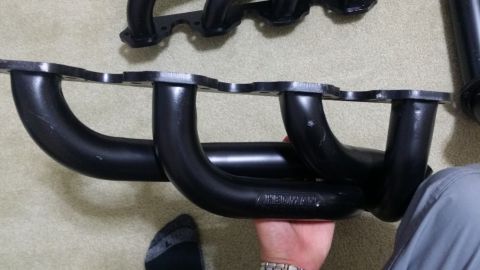 1996 Ford F-250 - Driver side header. Doesn't look bad, doesn't look too pinched at all.