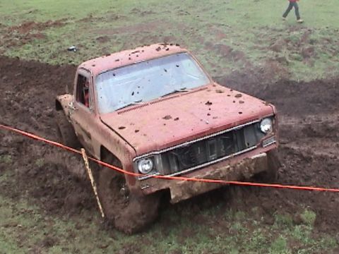 1994 Ford Explorer - After the second mogul jump, this chevy could go no further