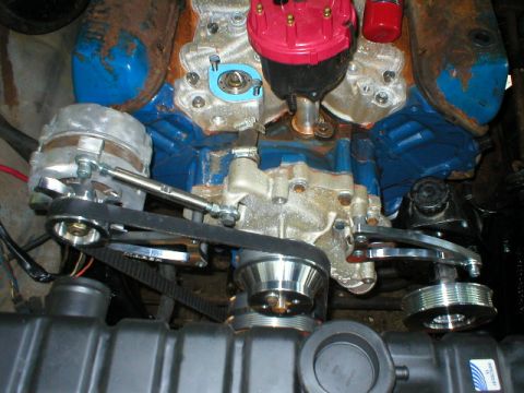 1978 Ford Bronco - March Performance Serpentine Pulley and Bracket setup. =)