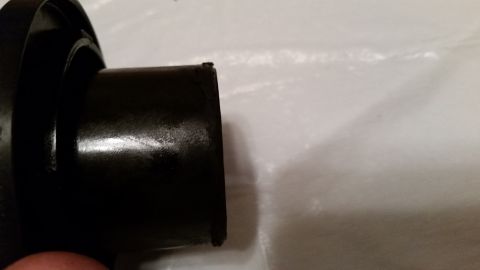 1995 Ford Bronco - One of the burrs can be plainly seen in the upper "corner" of the piece. Lack of proper surface preparation and poor quality cont…