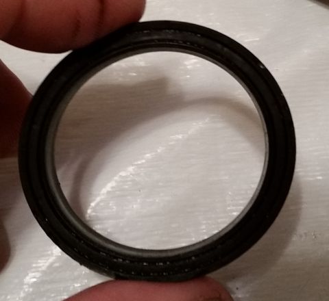 1995 Ford Bronco - This is the piston seal. The outer surface is supposed to provide a seal on the outer part of the housing, and the inner surface is suppose…