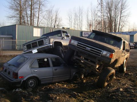 1990 Ford F-150 - Me And Dustin Playing On The Honda