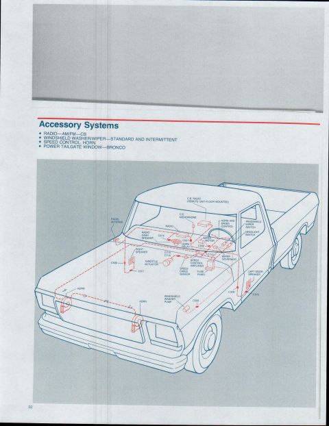 1979 Ford Bronco - A page from a manual displays diagrams and text, likely related to vehicle maintenance or repair.