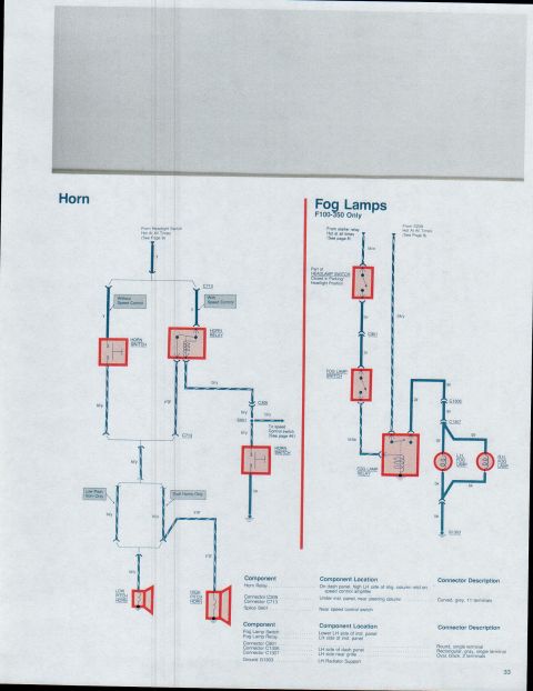 1979 Ford Bronco - This document contains an electrical diagram with various components and connections illustrated.
